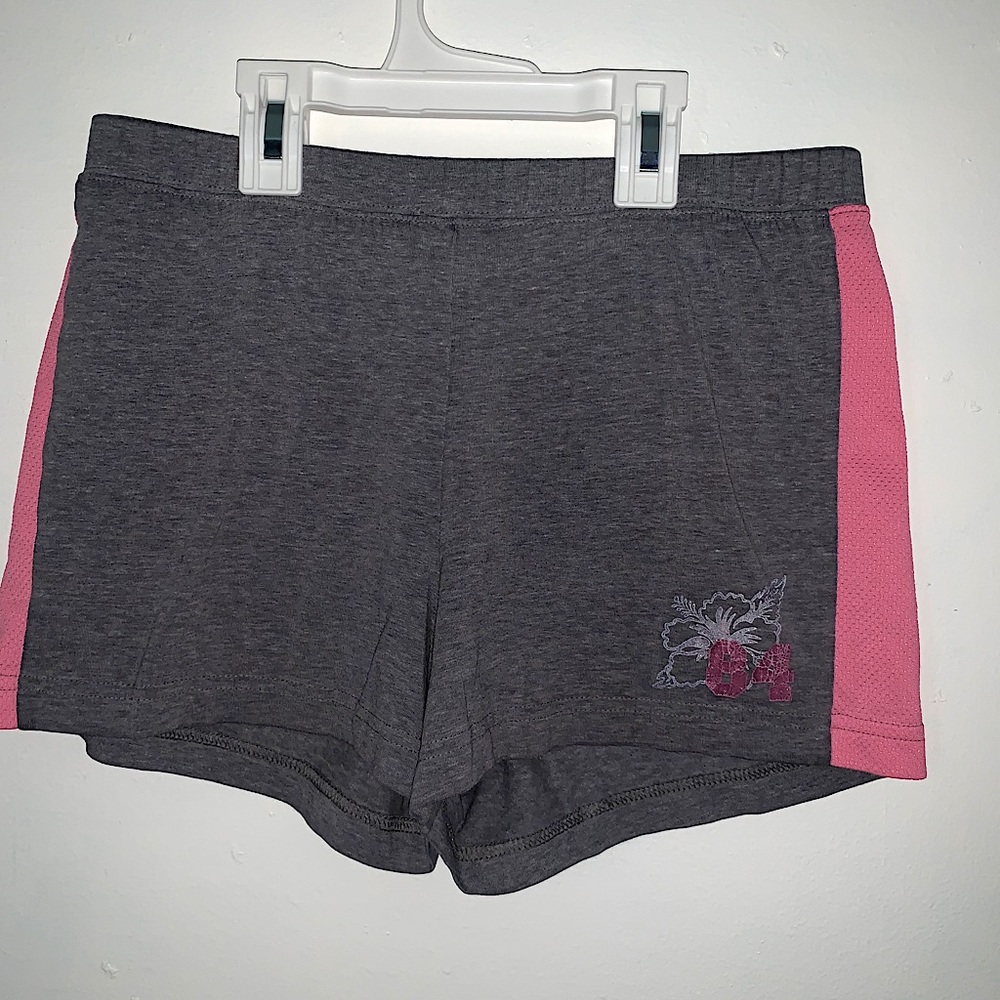 pink and grey soft shorts